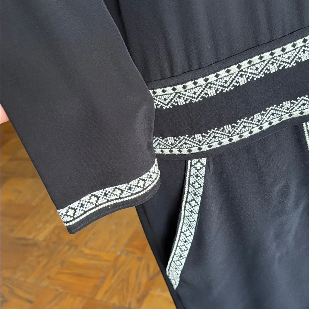 Veronica Beard Ignacio Embroidered Silk Shirt Dress | Excellent Condition - Picture 8 of 12